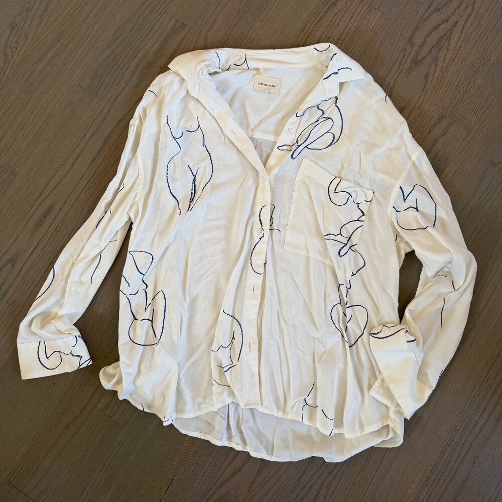 Paloma Wool Leandra Female Body Form Button Down Shirt Size UN